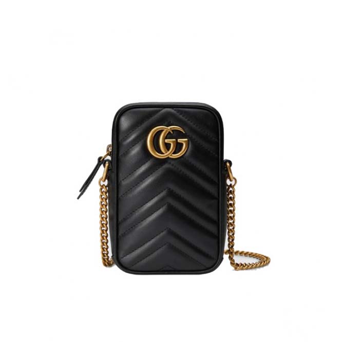 GUCCI MARMONT MINI BAG 598597 DTDCT 1000 (17*10.5*5cm)